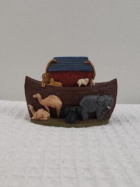Vintage 1991 TNT Noah’s Ark Animals Figurine Statue Resin Hand Painted
